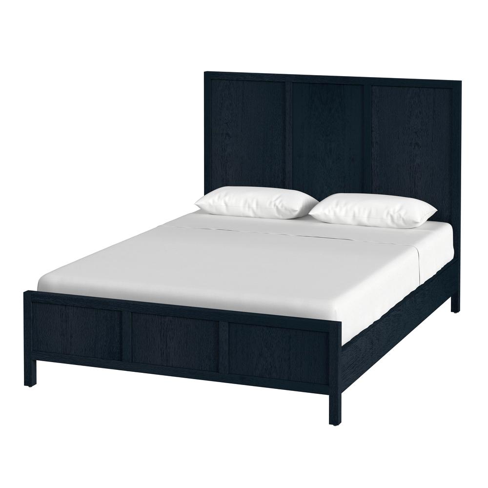 Company Lark Queen Size Bed, Navy Blue. Picture 2