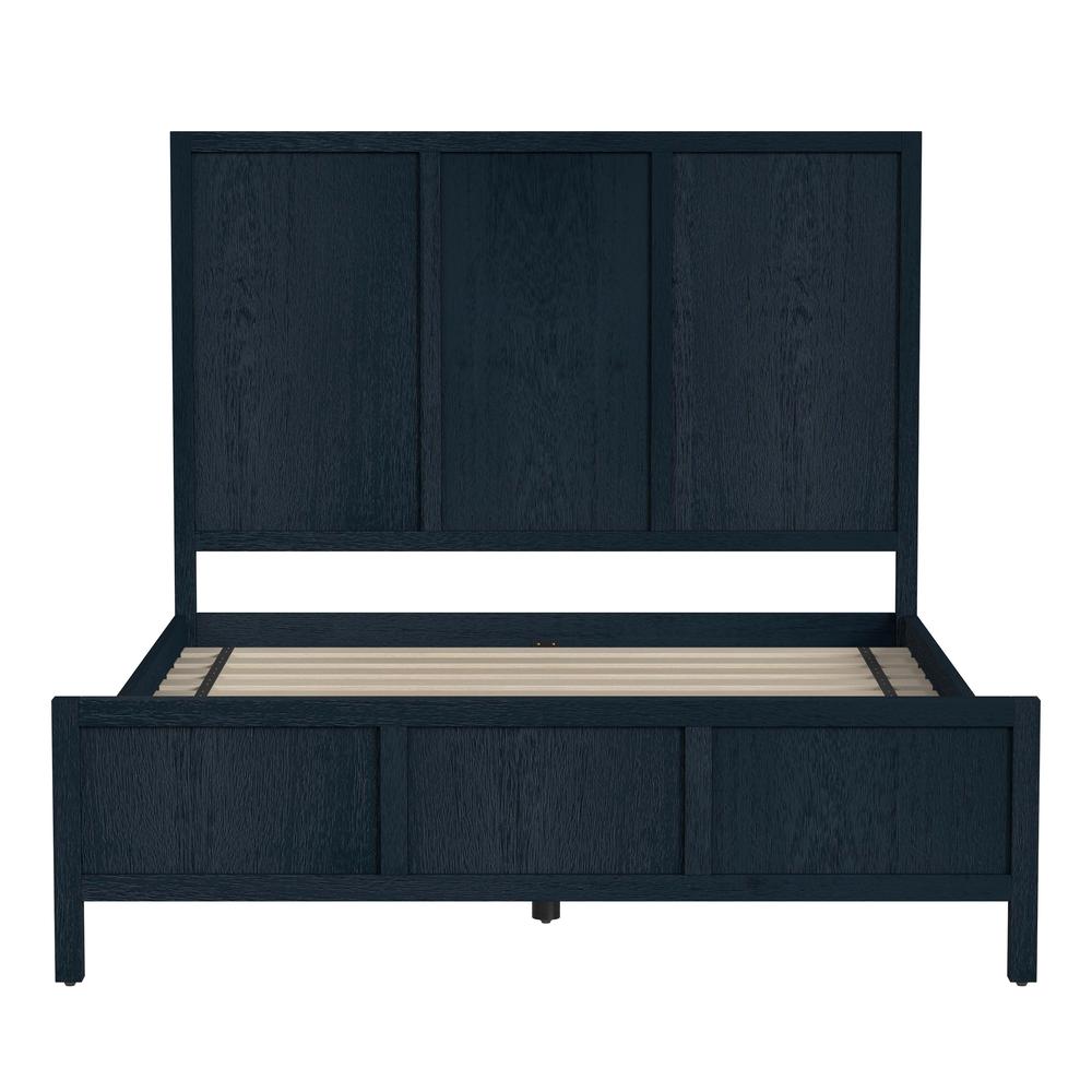 Company Lark Queen Size Bed, Navy Blue. Picture 3