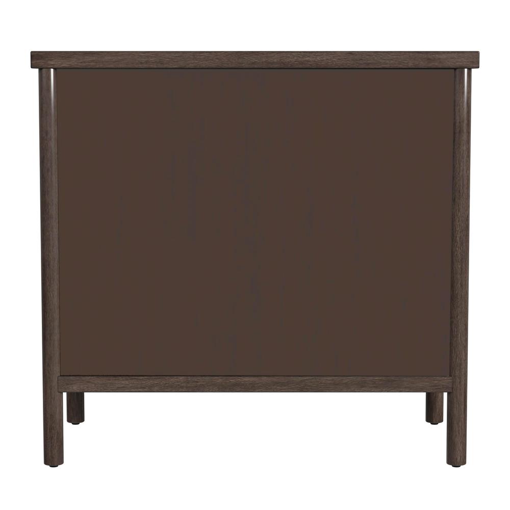 Company Lennon 34 in. W Rectangular 3 Drawer Rounded Leg Dresser, Brown. Picture 4