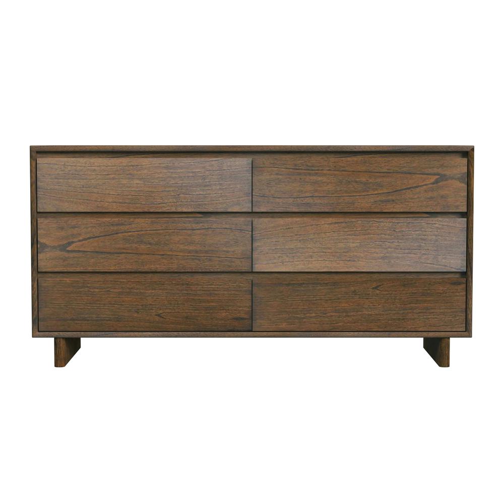 Company Halmstad Wood Panel 6 Drawer Dresser, Brown. Picture 2