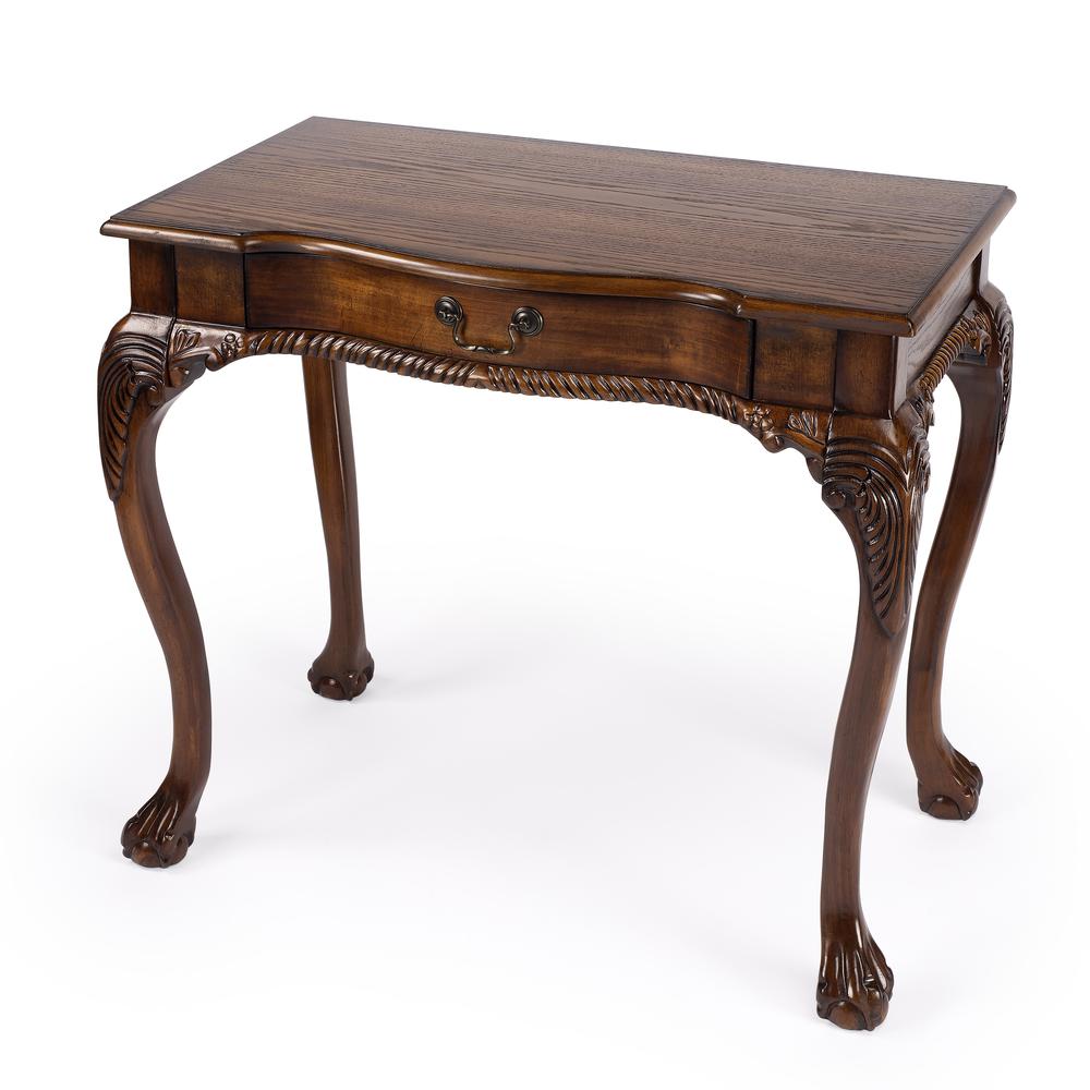 Company Dupree Writing Desk, Medium Brown. Picture 1