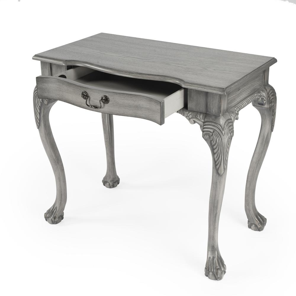 Butler Dupree Gray Writing Desk. Picture 2