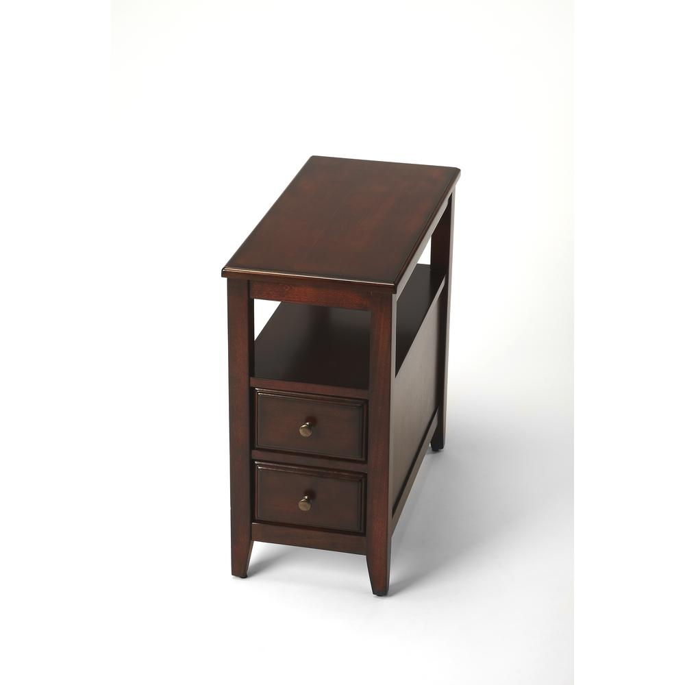 Company Marcus Side Table with Storage, Dark Brown. Picture 1