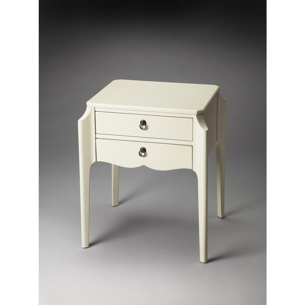 Company Wilshire End Table, White. Picture 2
