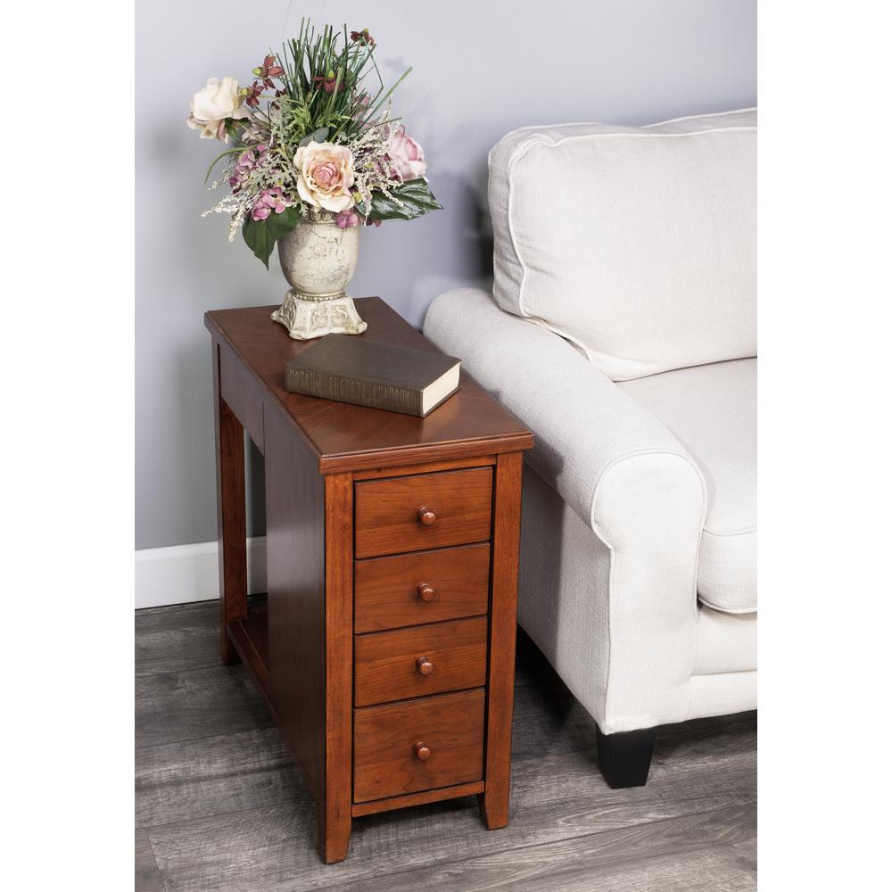 Company Kelton 4 Drawer Side Table, Medium Brown. Picture 9