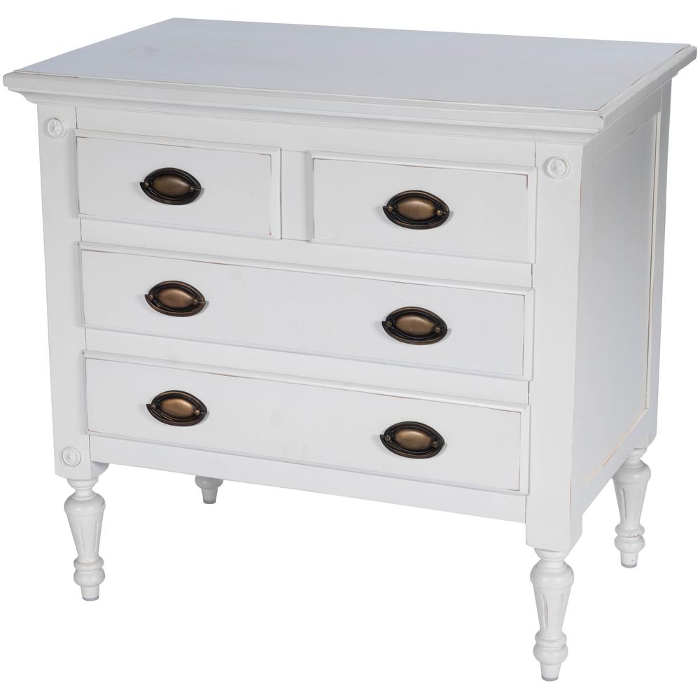 Company Easterbrook 4 Drawer Chest, White. Picture 1