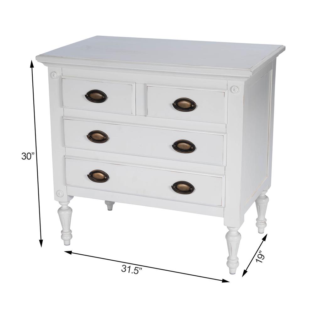 Company Easterbrook 4 Drawer Chest, White. Picture 13