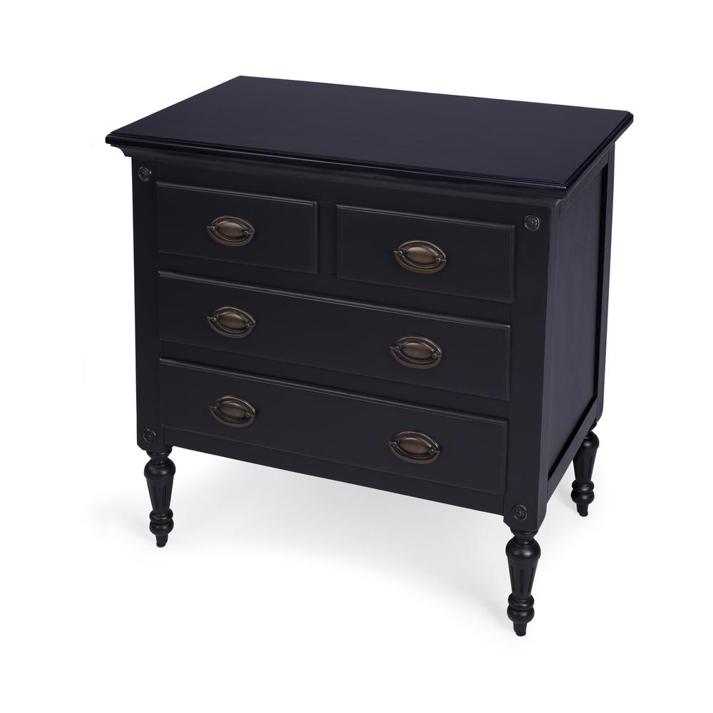 Company Easterbrook 4 Drawer Chest, Black. Picture 1