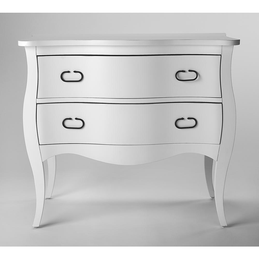 Company Rochelle  2 Drawer Chest, White. Picture 3