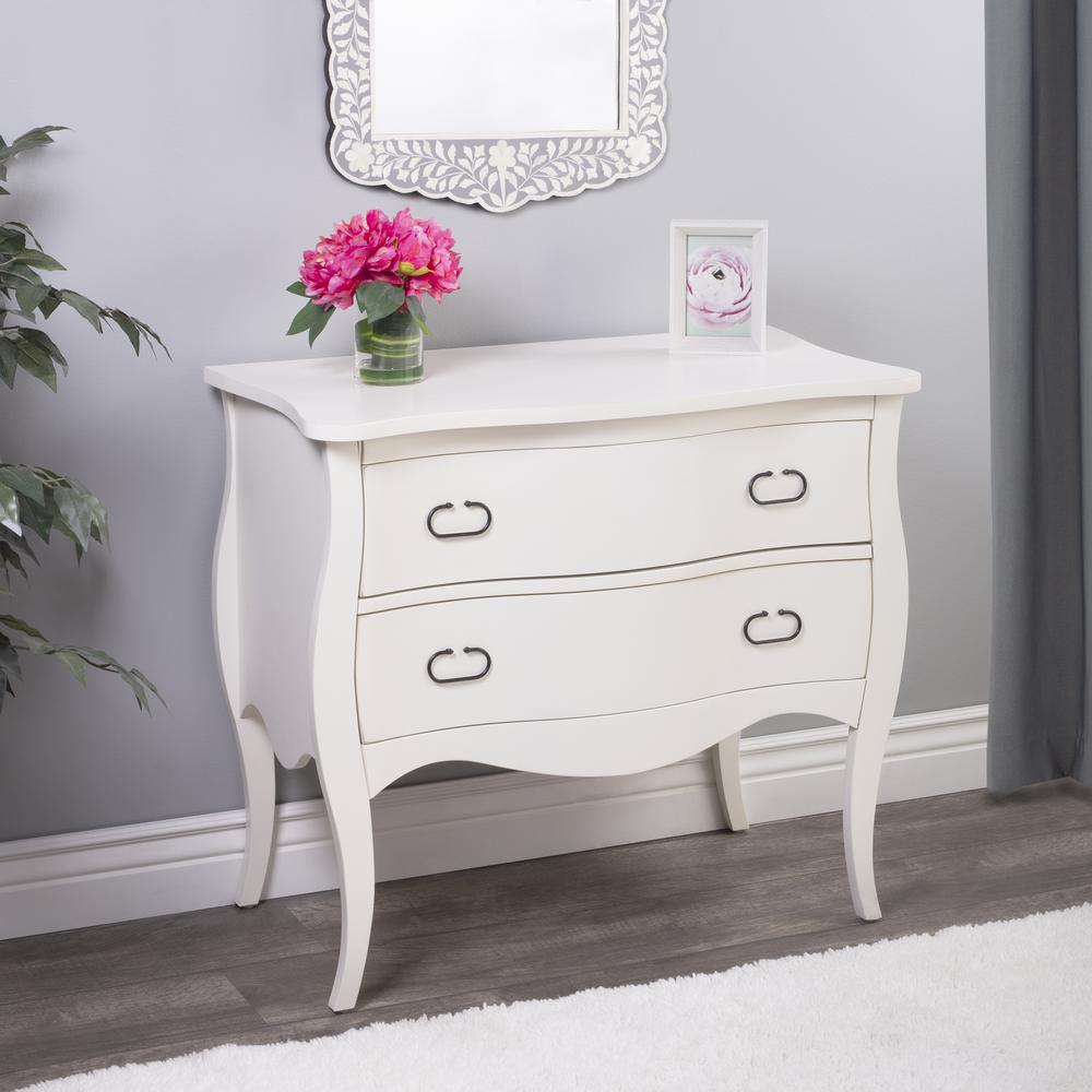 Company Rochelle  2 Drawer Chest, White. Picture 8