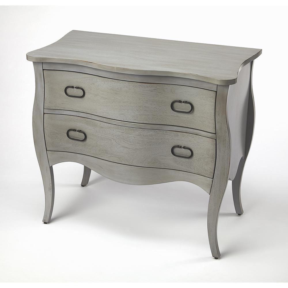 Company Rochelle 2 Drawer Chest, Gray. Picture 1