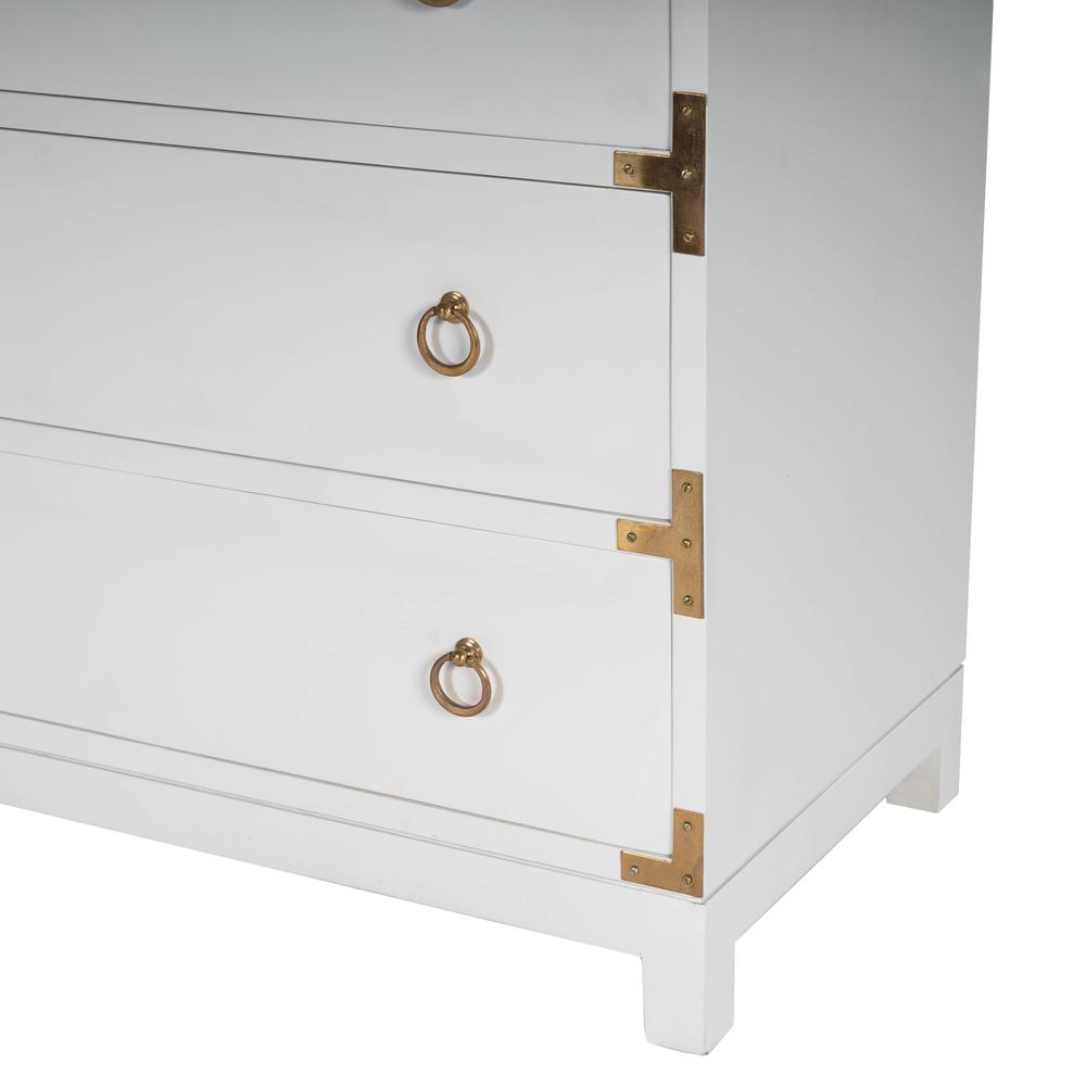Company Forster Campaign 3 Drawer Dresser, White. Picture 9