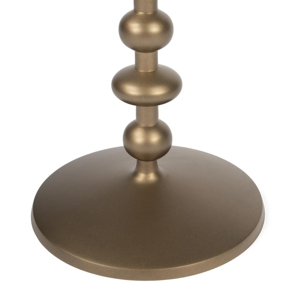 Company Zora Iron Pedestal Side Table, Bronze. Picture 4
