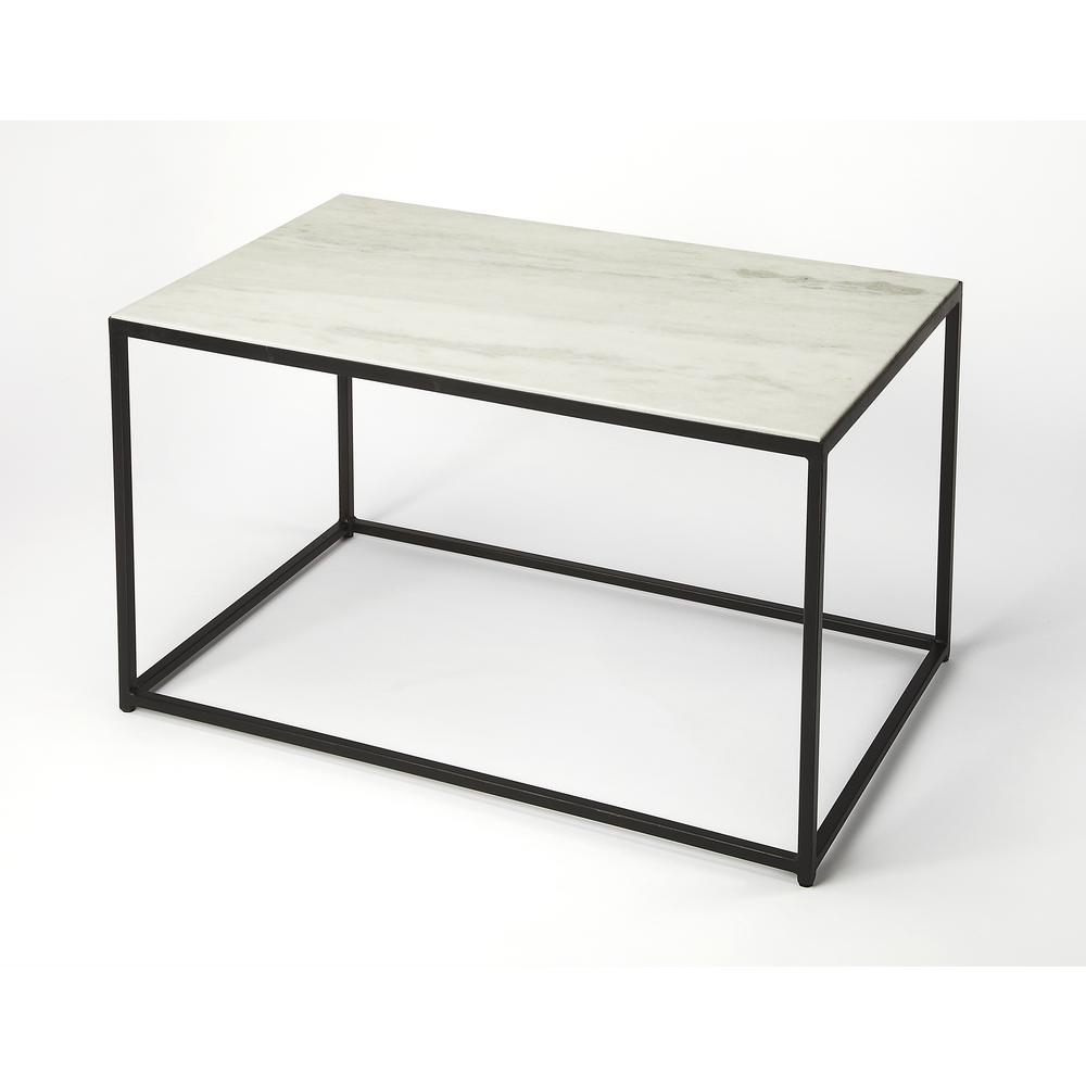 Phinney Marble & Metal Coffee Table. Picture 1