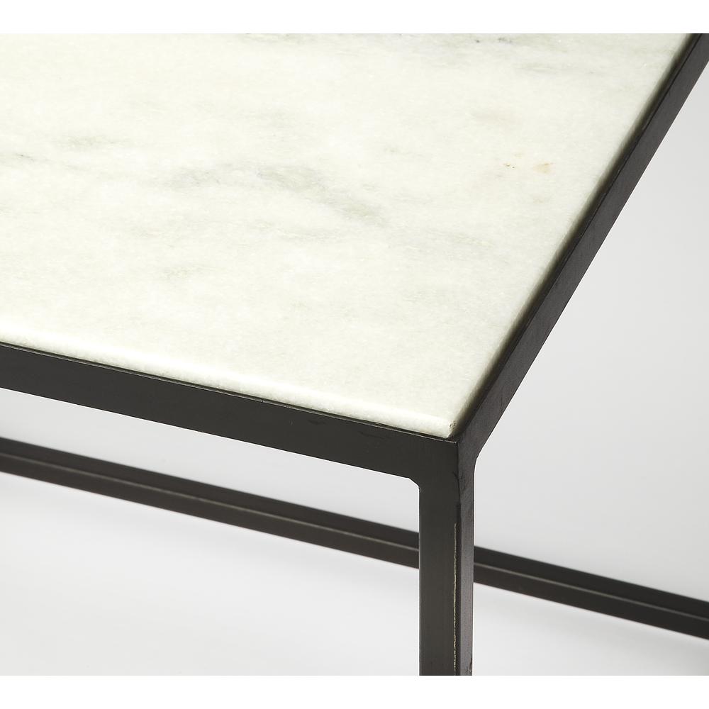 Phinney Marble & Metal Coffee Table. Picture 2