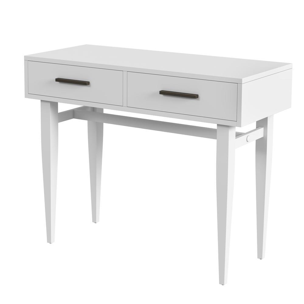 Company Lavery  Console Table with Storage, White. Picture 1