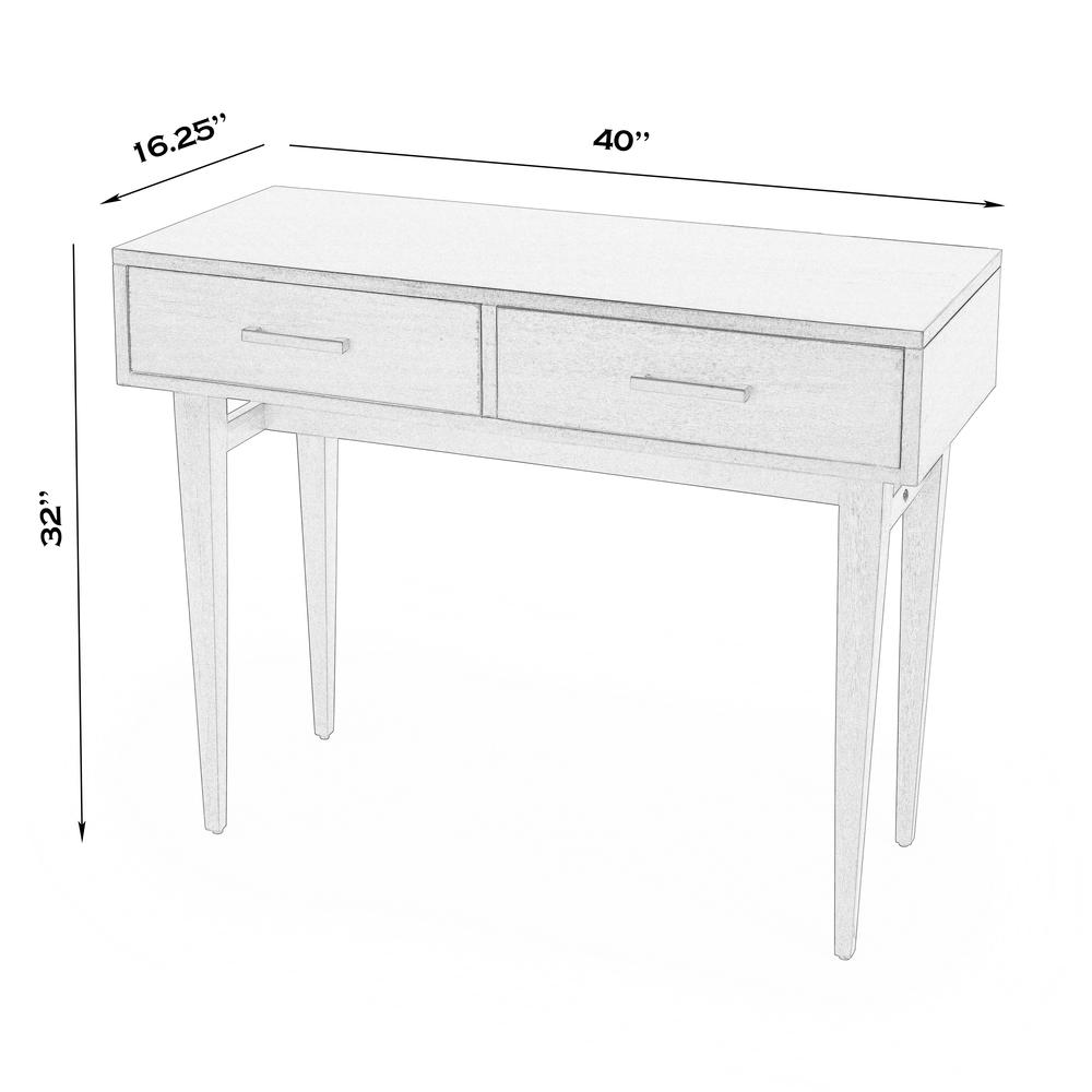 Company Lavery  Console Table with Storage, White. Picture 6