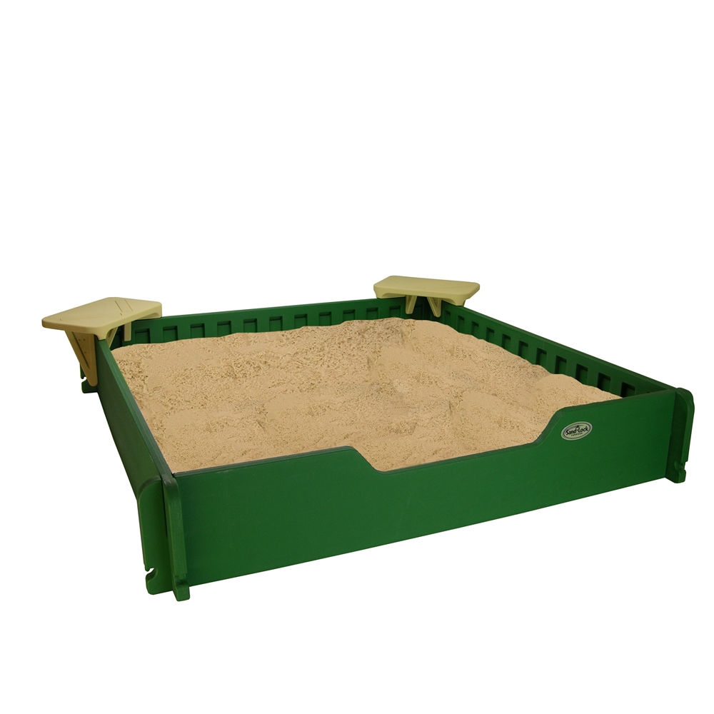 Sandbox 5'X5' with Seats and Cover included. Picture 1