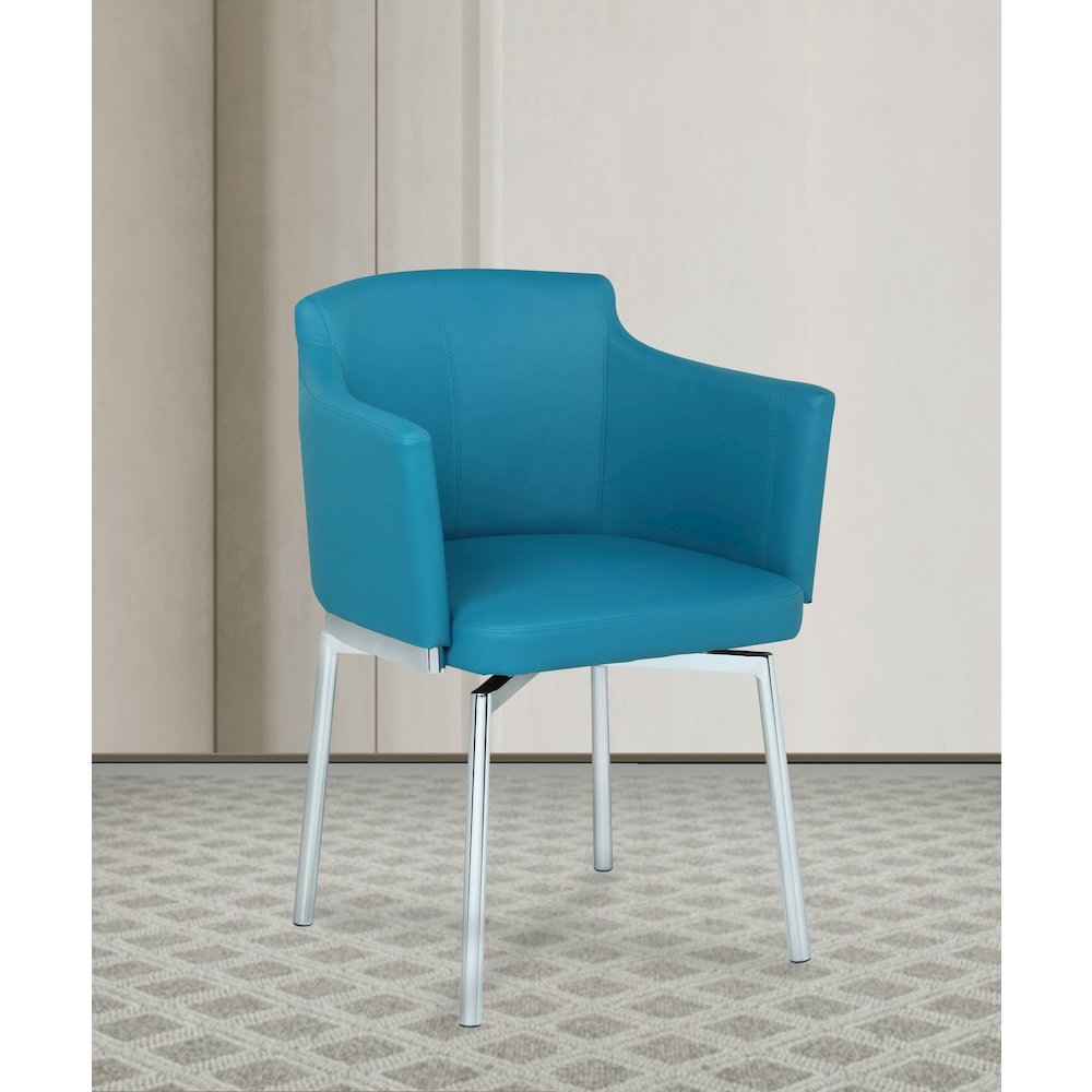 Modern Club Arm Chair with Memory Swivel. Picture 8