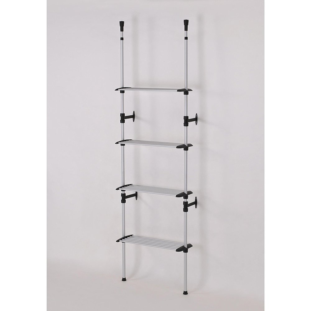 Modern 4-Tier Telescopic Clothes Rack. The main picture.