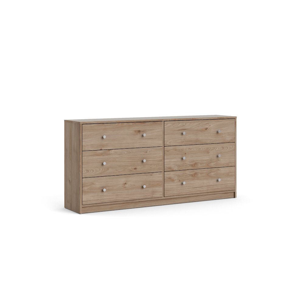 Portland 6 Drawer Double Dresser, Jackson Hickory. The main picture.