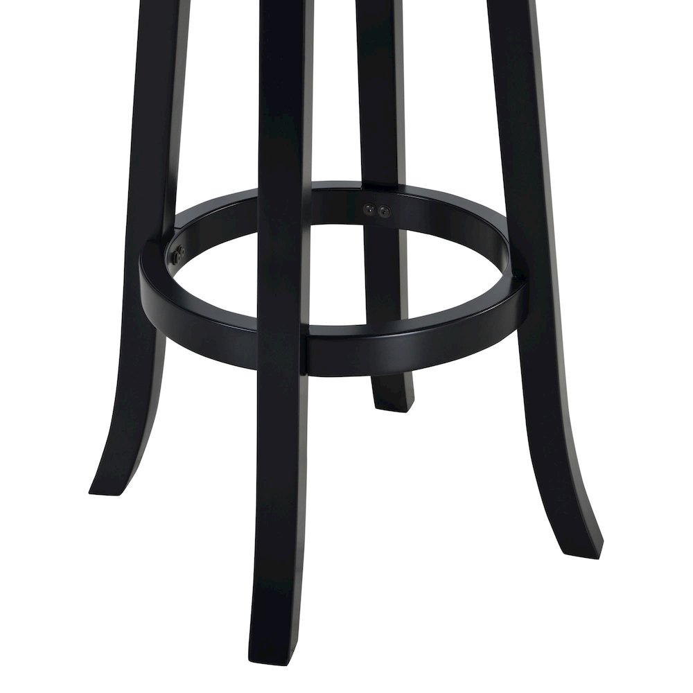 Augusta Swivel Extra Tall Bar Stool - Black. Picture 7