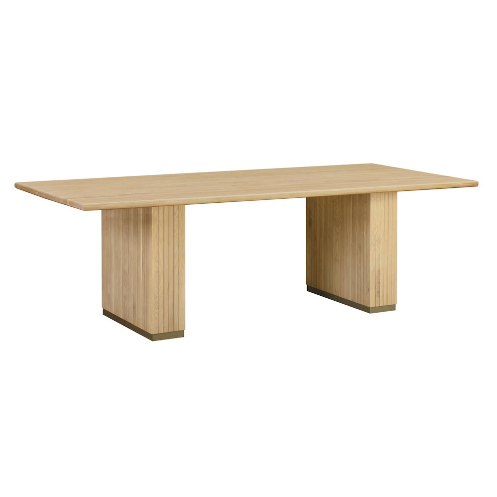 Chelsea Ash Wood Rectangular Dining Table. Picture 1