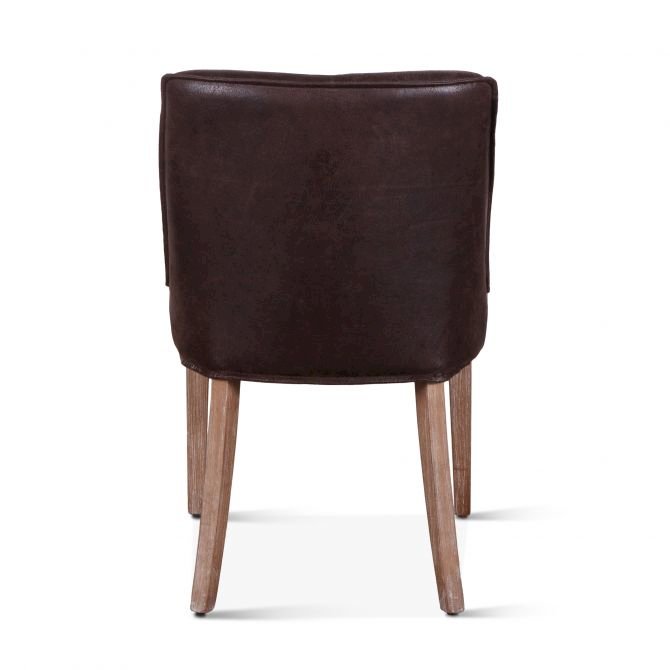 Avery Dark Brown Leather Side Chairs S/2. Picture 8