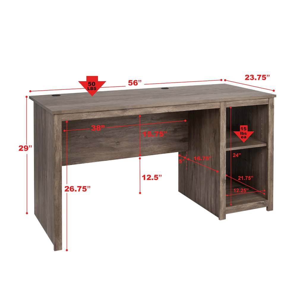 Sonoma Home Office Desk, Drifted Gray. Picture 6