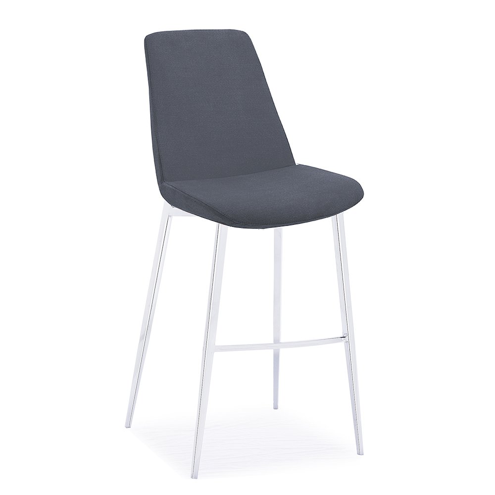 Athena Barstool CHARCOAL GREY fabric. Picture 1