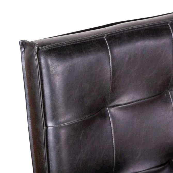 Avery Black Leather Side Chairs DkLg S/2. Picture 9