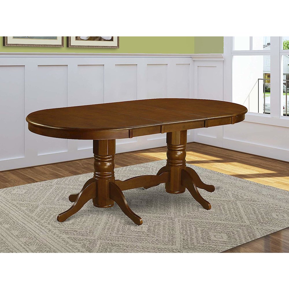 Vancouver Oval Double Pedestal dining room Table with 17 ...