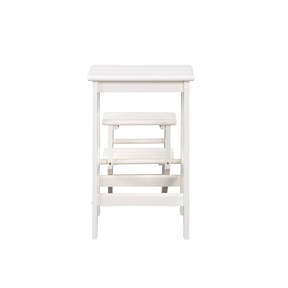 24" Step Stool, White. Picture 5
