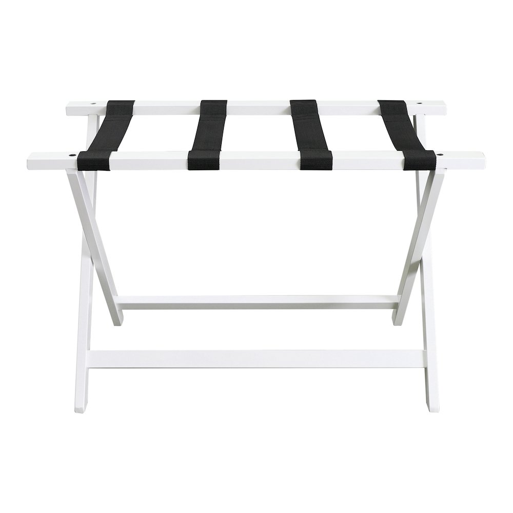 Heavy Duty 30" Extra Wide Luggage Rack - White. Picture 3