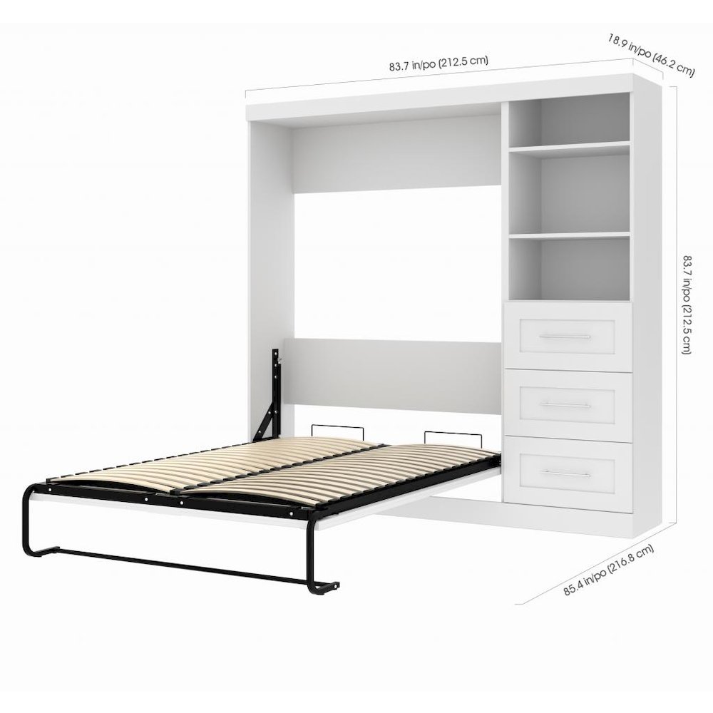84" Full Wall bed kit in White. Picture 4