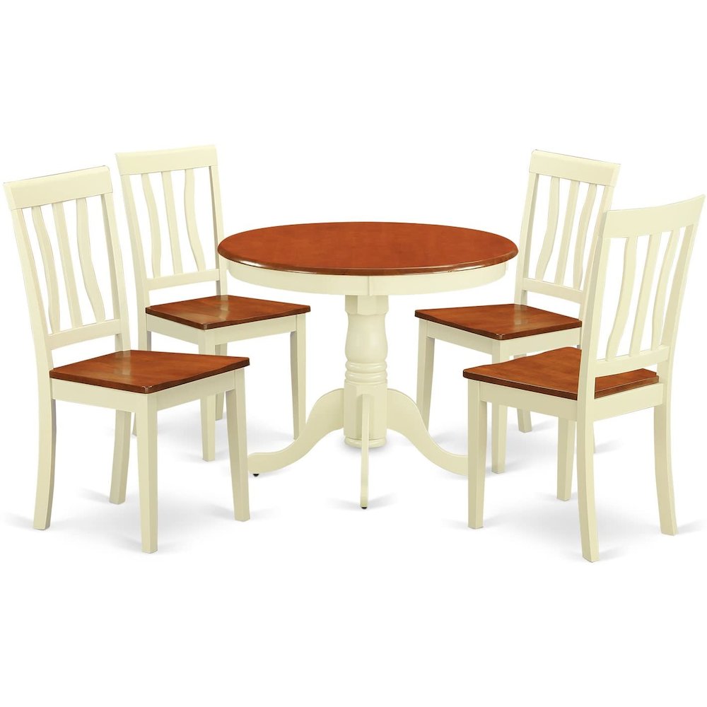 5  PC  small  Kitchen  Table  and  Chairs  set-Kitchen  Table  plus  4  Kitchen  Dining  Chairs. Picture 4
