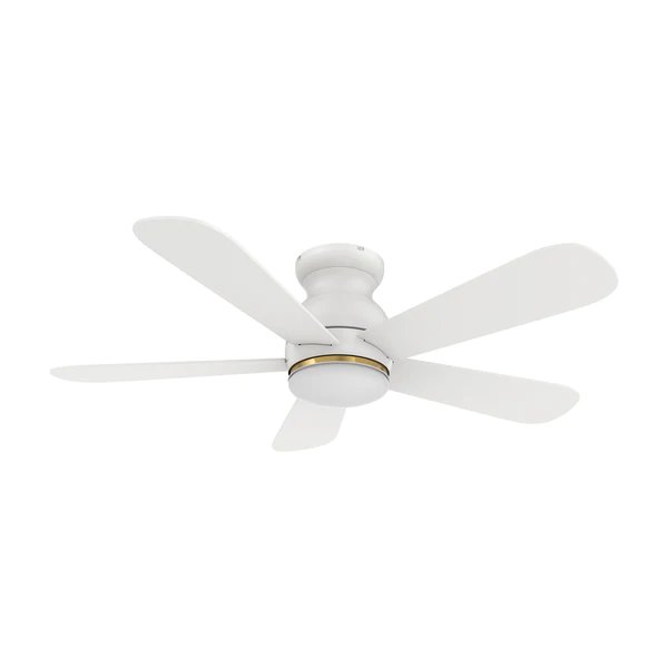 Dubois 48'' Smart Ceiling Fan with Remote, Light Kit Included, White Finish. Picture 3