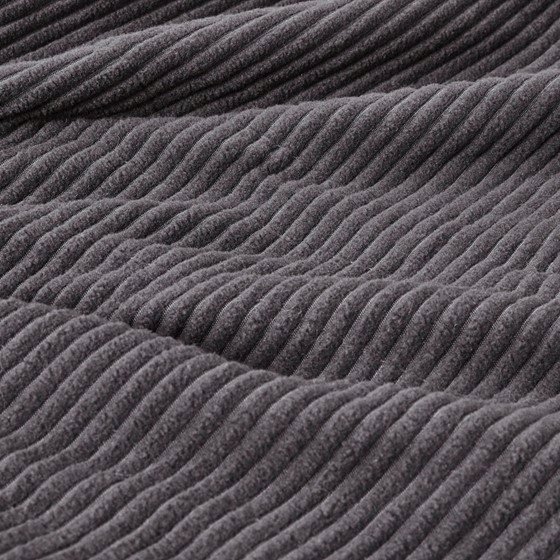 100% Polyester Electric Micro Fleece Heated Blanket - Full - Grey. Picture 5