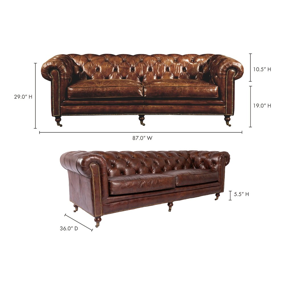 Birmingham Sofa (Dark Brown Leather), Belen Kox. Picture 8