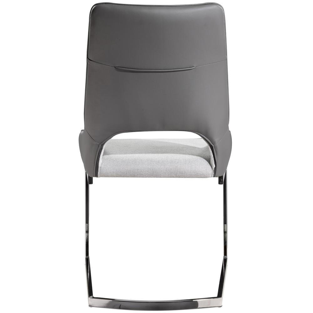 D1119 Light Grey/Dark Grey Dining Chair. Picture 4