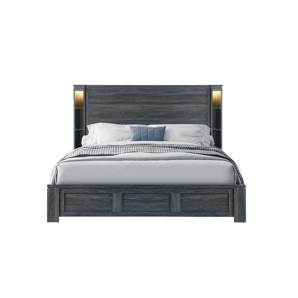 Cypress Dark Grey King Bed. Picture 3