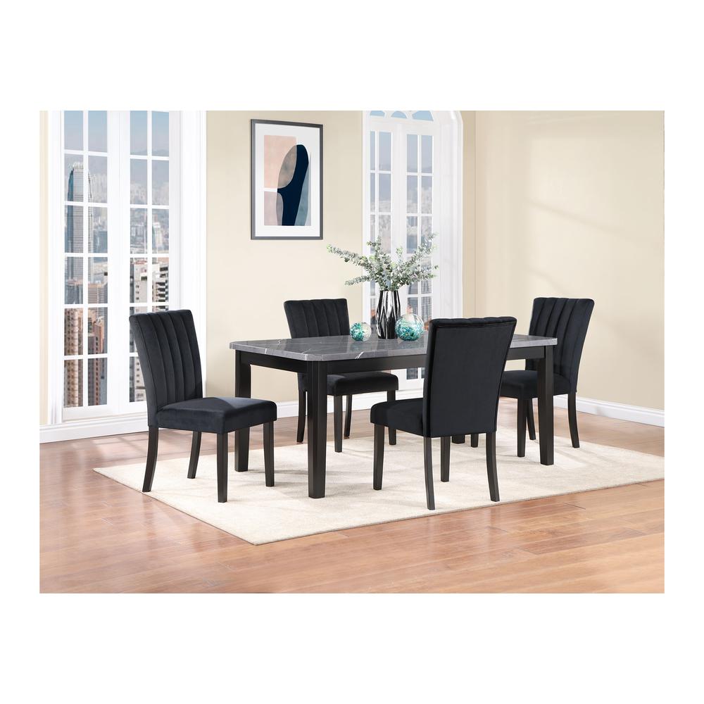 D8685 Dining Table + D8685Dc Black. Picture 4