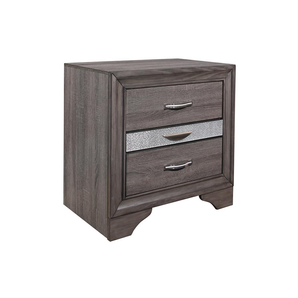 Seville Grey Nightstand. Picture 2