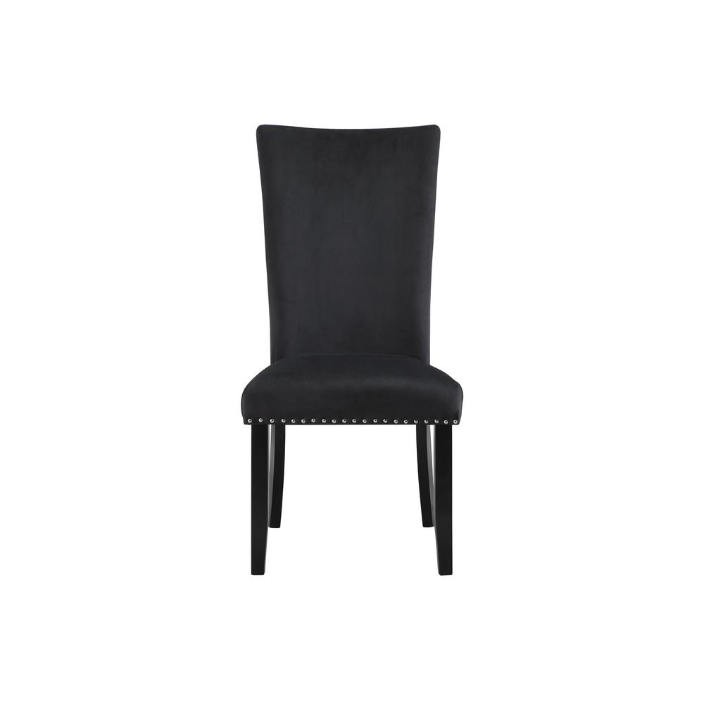 D03 Black Velvet Dining Chair. Picture 2