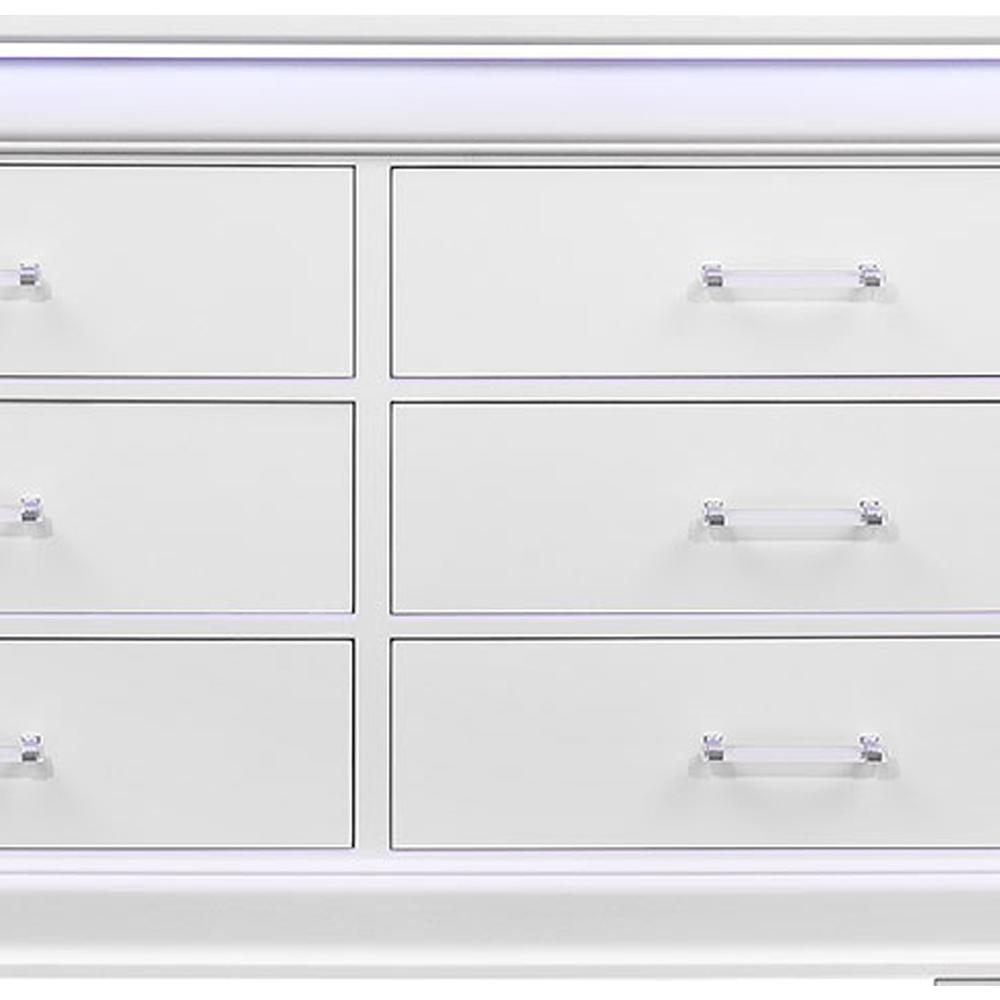 Charlie White Dresser With Led. Picture 4