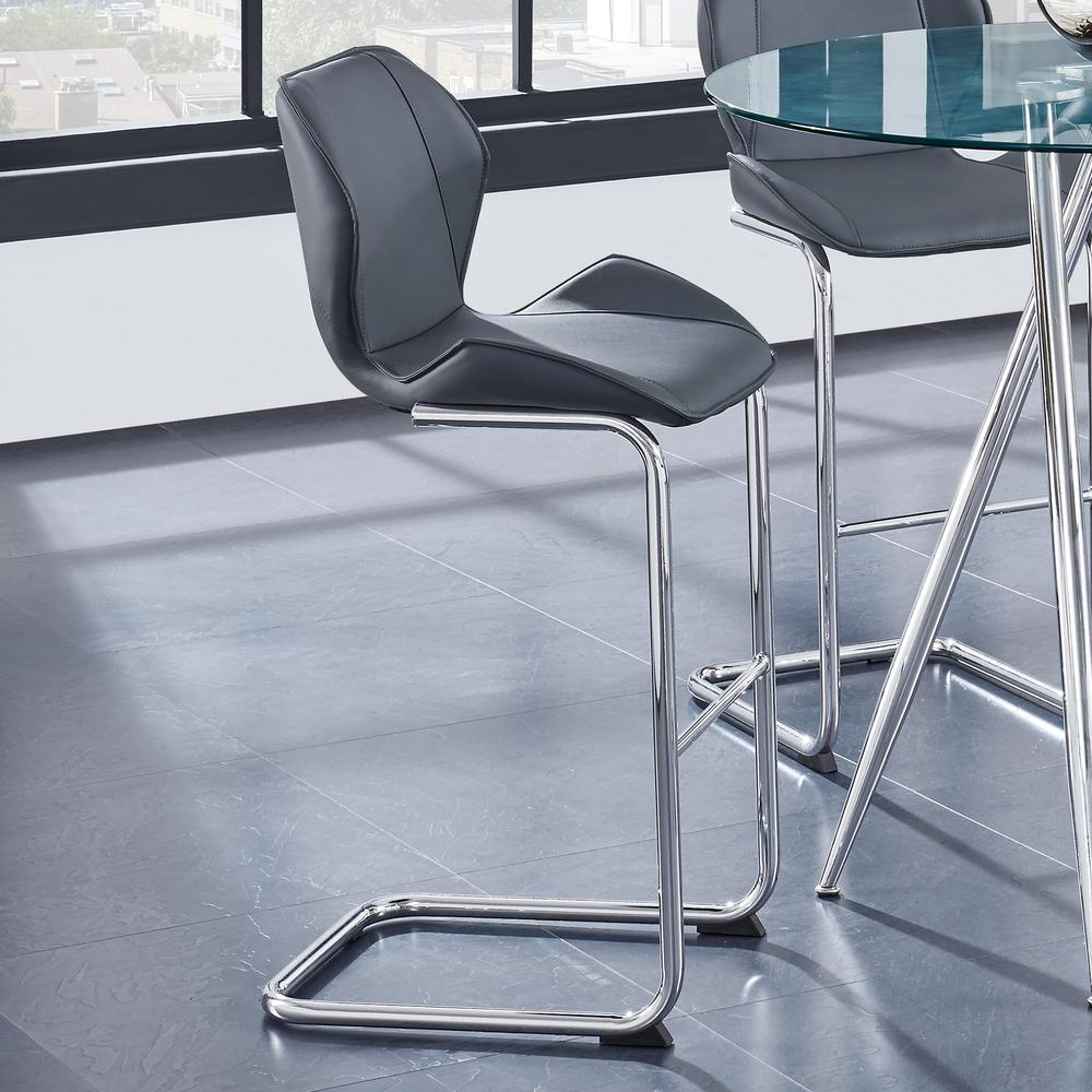 D1446 Grey Bar Stool. Picture 5