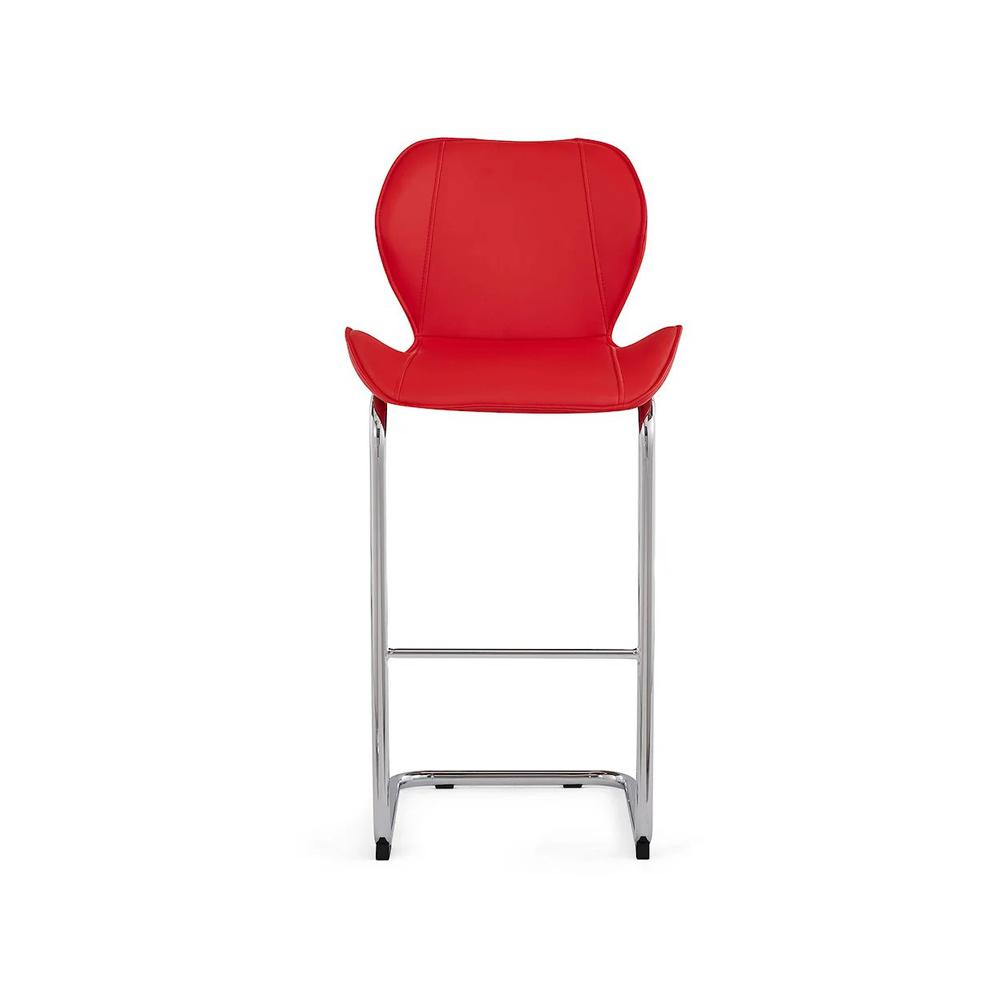 D1446 4 Red Bar Stools. Picture 1