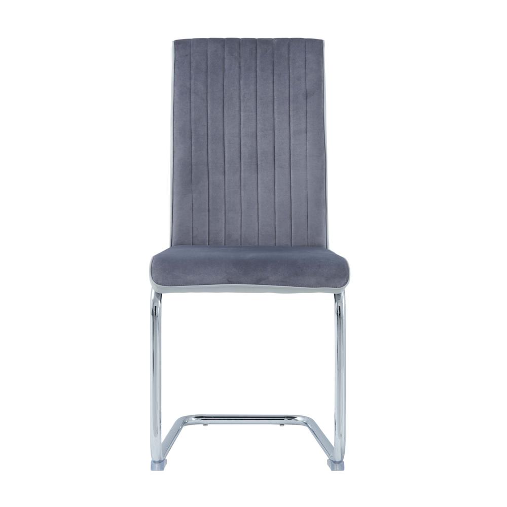 D4957 2 Grey Dining Chairs. Picture 1