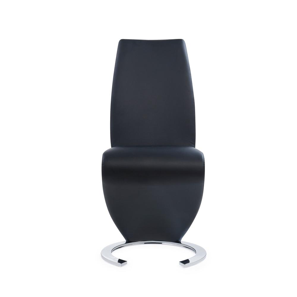 D9002 2 Black Dining Chairs. Picture 1