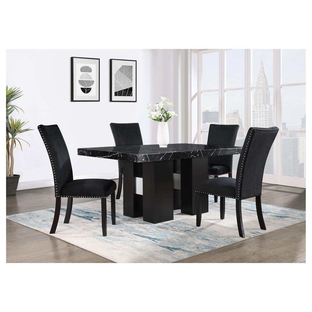 D03 Dining Table + D03Dc Black. Picture 4